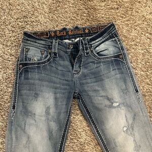 Rock Revival Mens Distressed jeans.